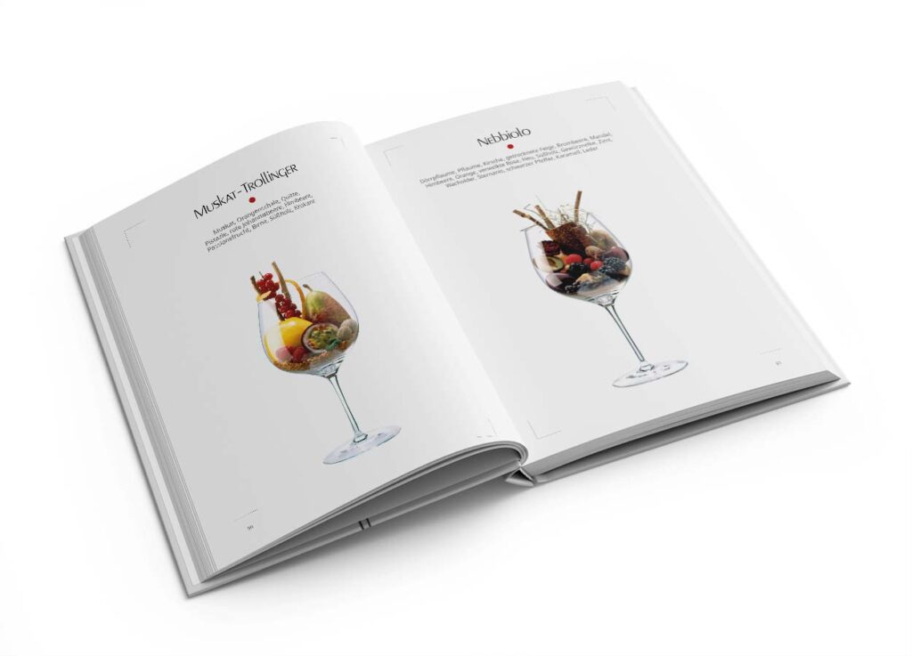 The book 'The wine aromas by grape varieties', on 84 pages. 3